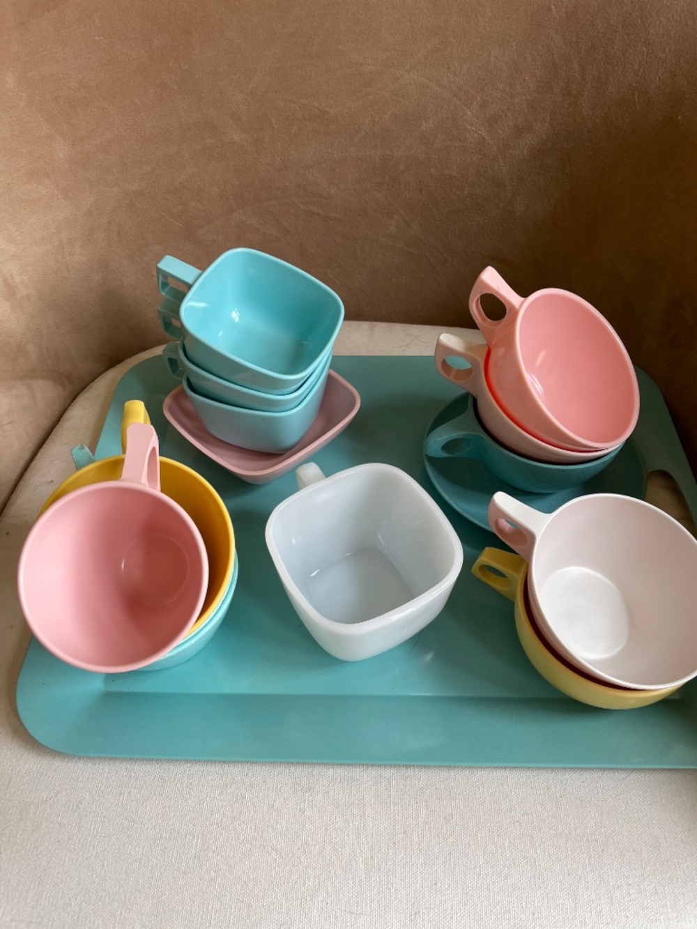 Vintage 50's-60's Coffee Cups - Melmac and other brands - Lot of 12